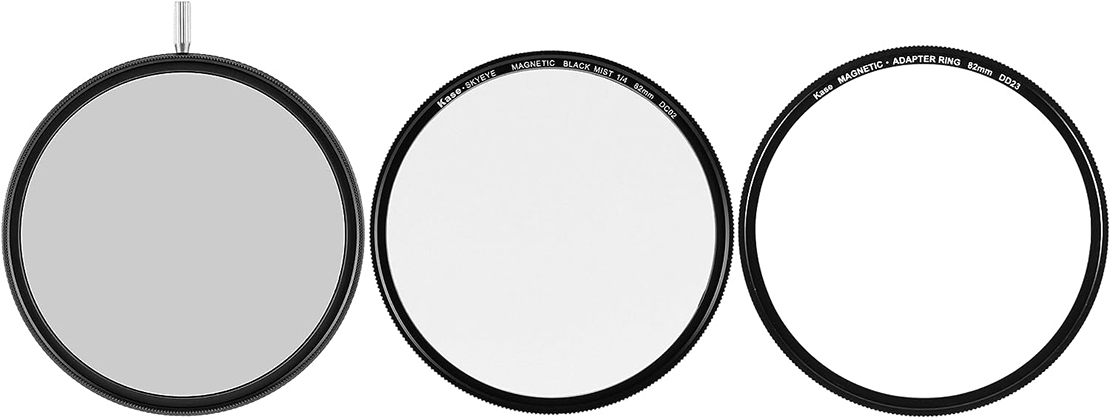 1021501_A.jpg - Kase Magnetic Circular Filter Video Kit 82mm VND-CPL 1.5-5 / Black Mist - Thumbnail 1