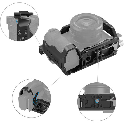 1021731_C.jpg - SmallRig Full Camera Cage Kit for Sony a6700 4336 - Thumbnail 3