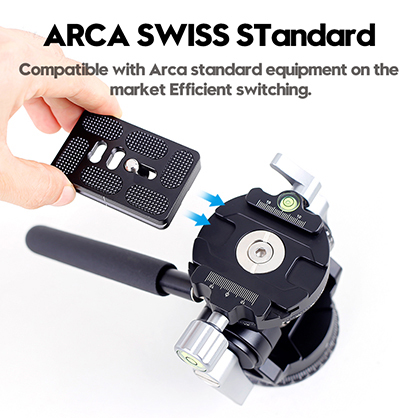 1022111_C.jpg - XILETU LD-2R Double Panoramic Professional Tripod Head - Image 3