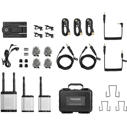 1022141_B.jpg - Saramonic Vlink2 Kit2 Camera-Mount 2-Person Wireless Microphone with Talkback