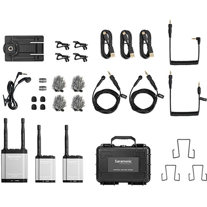 1022141_B.jpg - Saramonic Vlink2 Kit2 Camera-Mount 2-Person Wireless Microphone with Talkback - Image 2