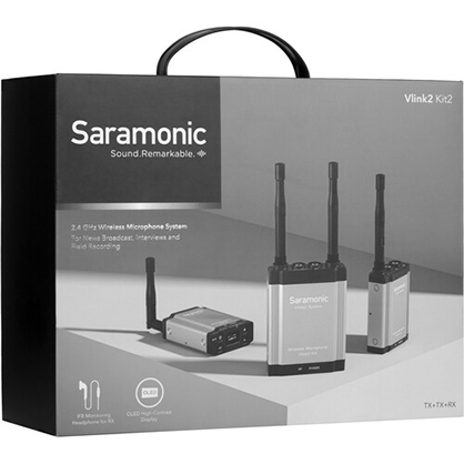 1022141_C.jpg - Saramonic Vlink2 Kit2 Camera-Mount 2-Person Wireless Microphone with Talkback