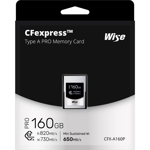 1022401_A.jpg - Wise 160GB CFX-A Pro Series CFexpress Type A Memory Card