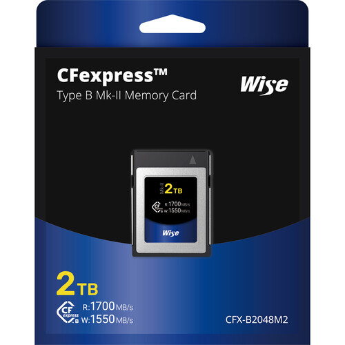 1022621_A.jpg - Wise 2TB CFX-B Series Mark II CFexpress Type B Memory Card