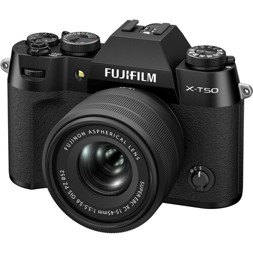 1022701_E.jpg - FUJIFILM X-T50 Mirrorless Camera with 15-45mm f/3.5-5.6 Lens (Black) - Image 5