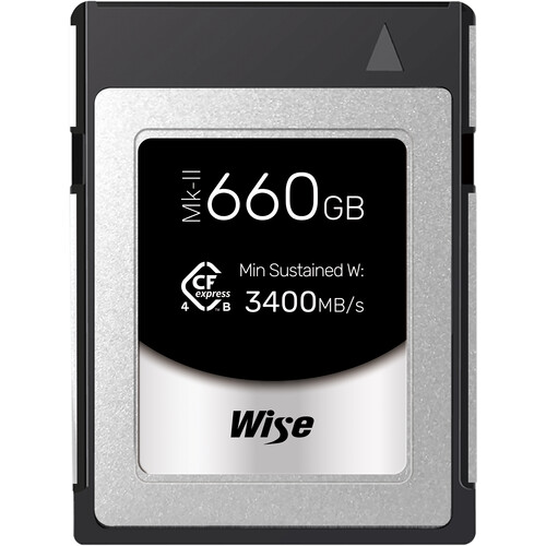 Wise 660GB CFexpress 4.0 Type B PRO Mark II Memory Card