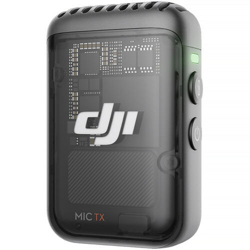 DJI Mic 2 Clip-On Transmitter/Recorder with Built-In Microphone 2.4 GHz Black
