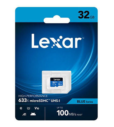 Best image for Lexar 32GB Blue Series microSDHC Memory Card C10 U1 V10 A1 UHS-1