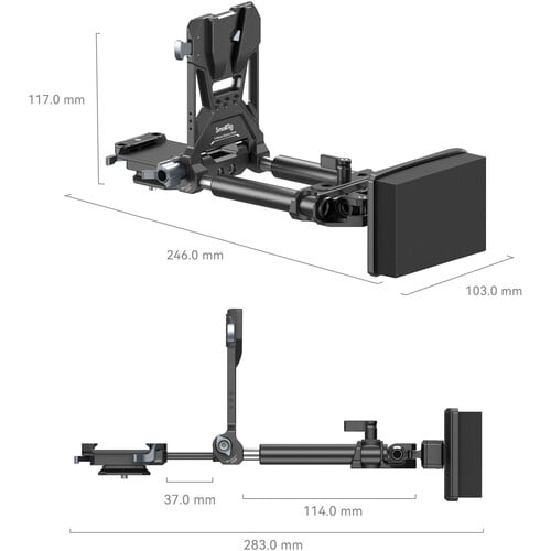 1023901_A.jpg - SmallRig Advanced V-Mount Battery Plate Kit Mounting System 4063B
