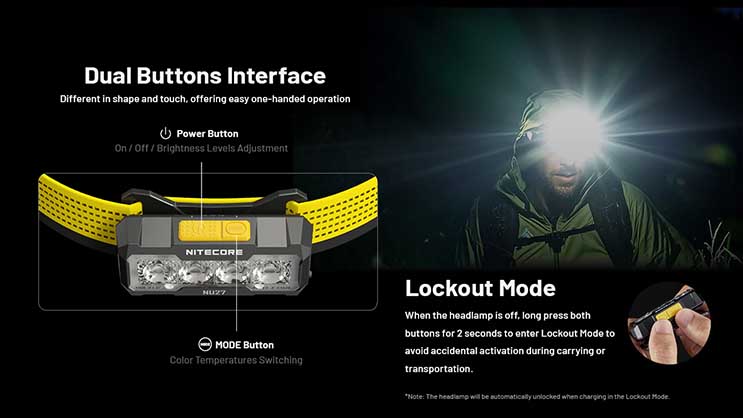 1024101_D.jpg - Nitecore NU27 600 Lumen Rechargeable Multi Colour Temperature Outdoor Headlamp - Thumbnail 4