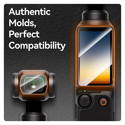 1024181_A.jpg - Telesin Tempered Film Screen Protector Set for DJI Osmo Pocket 3 - Image 1
