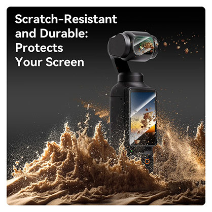1024181_C.jpg - Telesin Tempered Film Screen Protector Set for DJI Osmo Pocket 3 Pocket 4 - Image 3