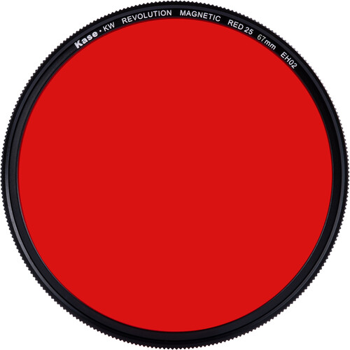 Kase Revolution Black and White Filter with Magnetic Adapter (Red, 67mm) - Best Available Image