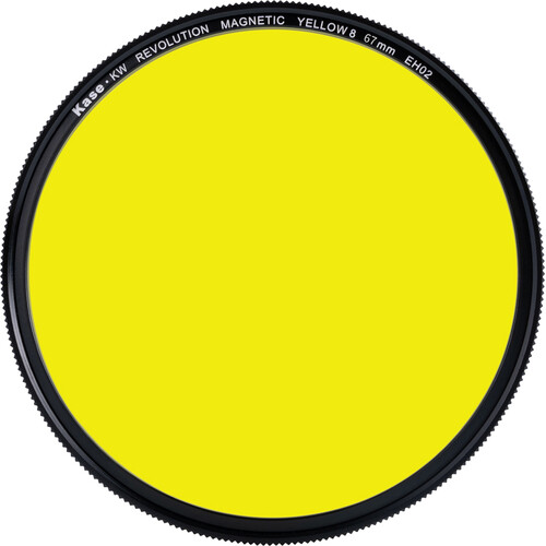 Kase Revolution Black and White Filter with Magnetic Adapter (Yellow, 67mm)