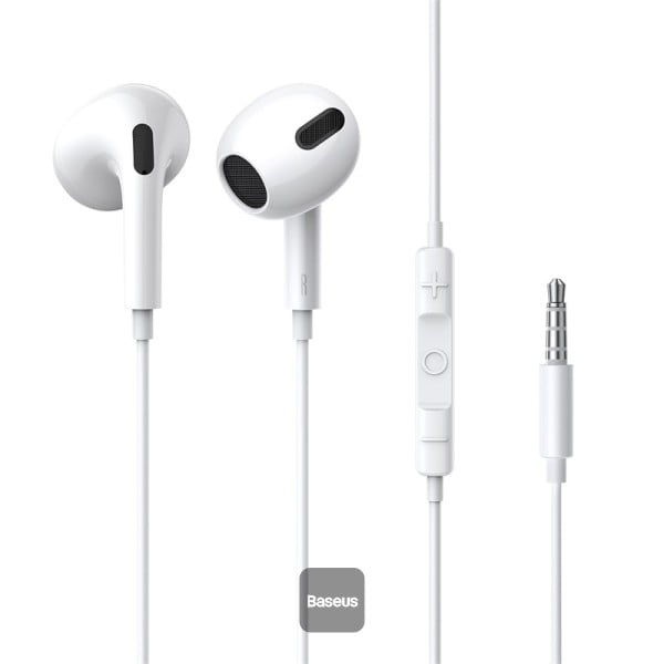 Baseus Encok 3.5mm lateral in-ear Wired Earphone C17 - White
