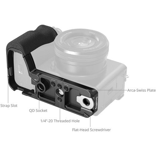 1024401_B.jpg - SmallRig L-Shaped Grip with Silicone Handle for Sony a6700 5061 - Image 2