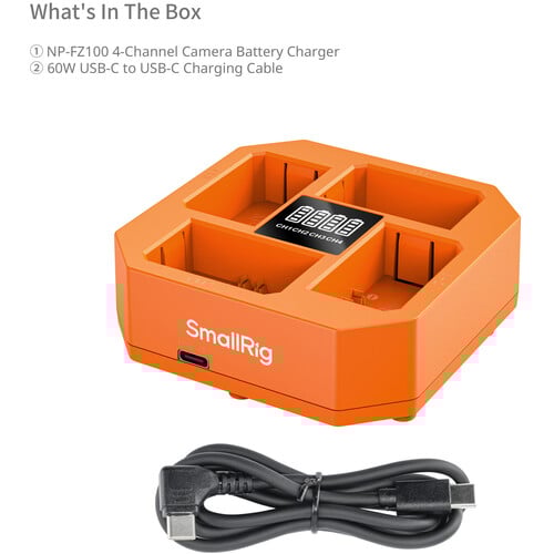 1025081_B.jpg - SmallRig NP-FZ100 4-Channel Camera Battery Charger 4839 - Thumbnail 2