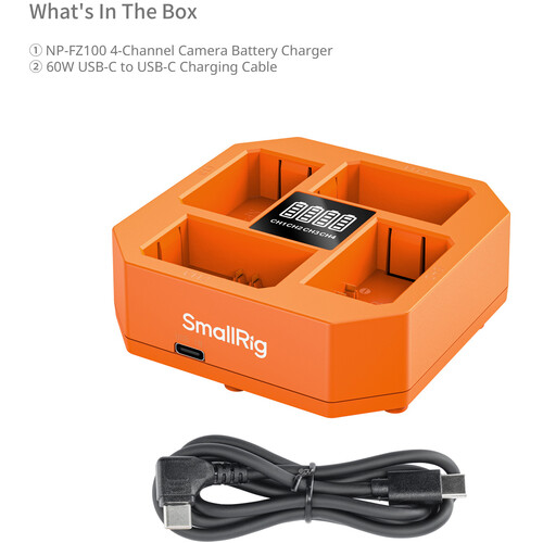 1025081_B.jpg - SmallRig NP-FZ100 4-Channel Camera Battery Charger 4839 - Image 2
