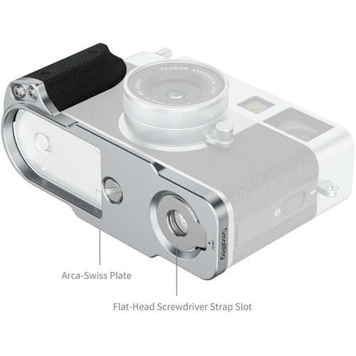 1025201_A.jpg - SmallRig L-Shaped Mount with Silicone Handle for FUJIFILM X half (Silver) 5216 - Image 1