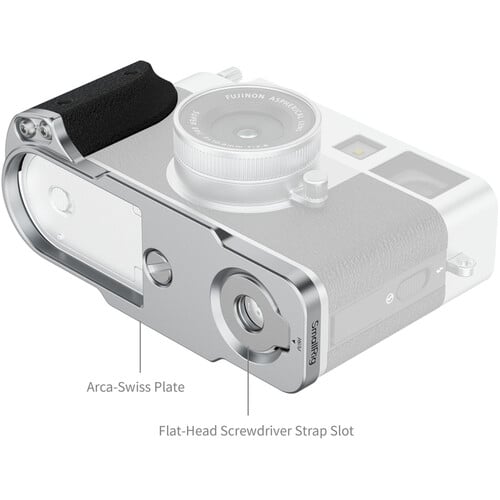 1025201_A.jpg - SmallRig L-Shaped Mount with Silicone Handle for FUJIFILM X half (Silver) 5216 - Image 1