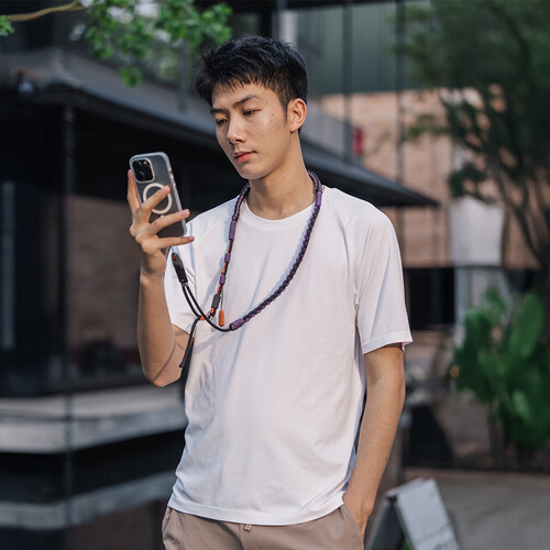 1025301_A.jpg - PGYTECH LinkGo Phone Photography Braided Strap (Aurora Purple) - Thumbnail 1