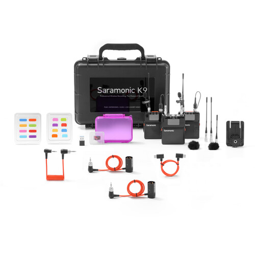1025381_B.jpg - Saramonic K9 Dual-Channel Digital UHF Wireless Audio System for Filmmakers - Thumbnail 2
