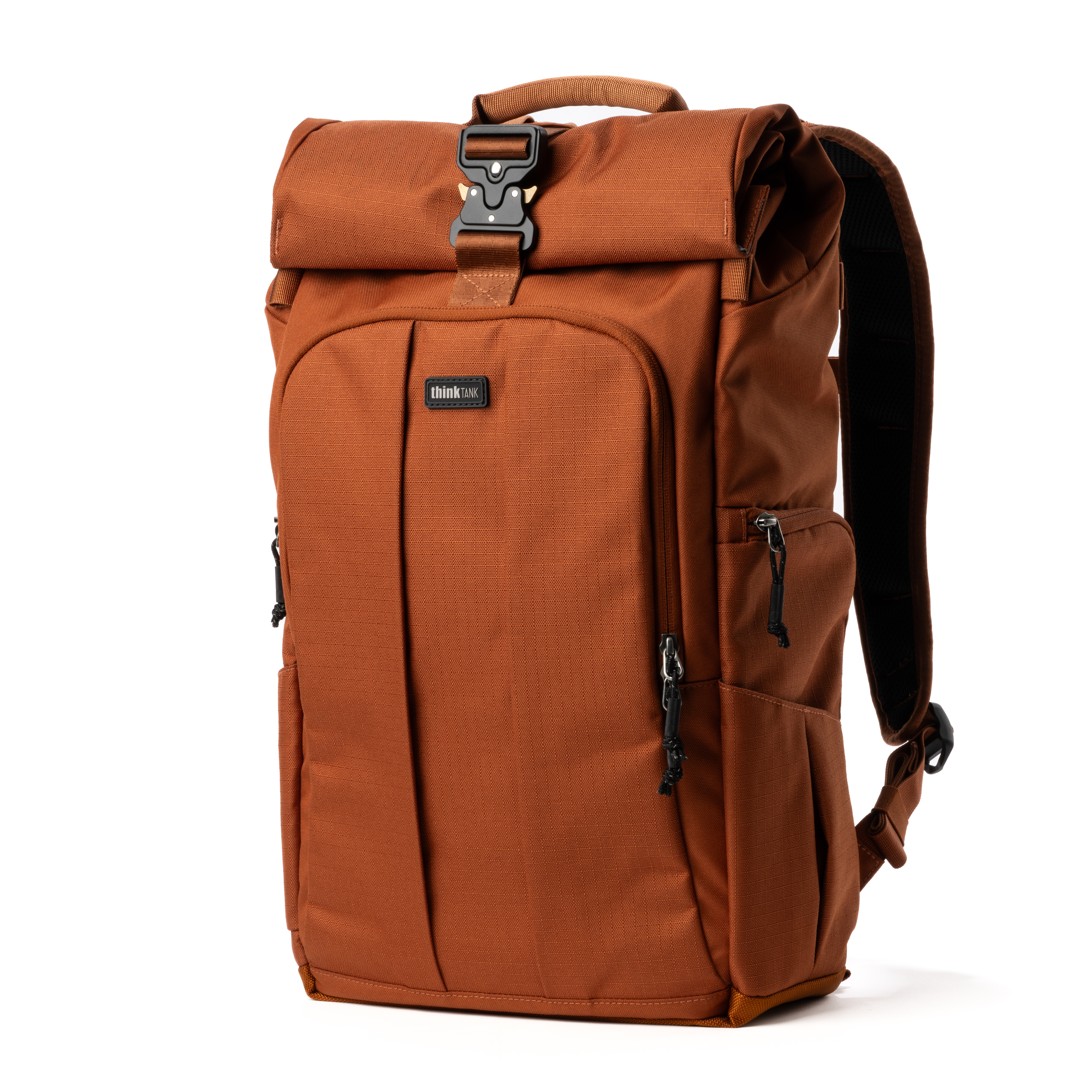 Best image for Think Tank Photo FocusPoint Rolltop Camera Backpack (Urban Rust Orange, 30L)
