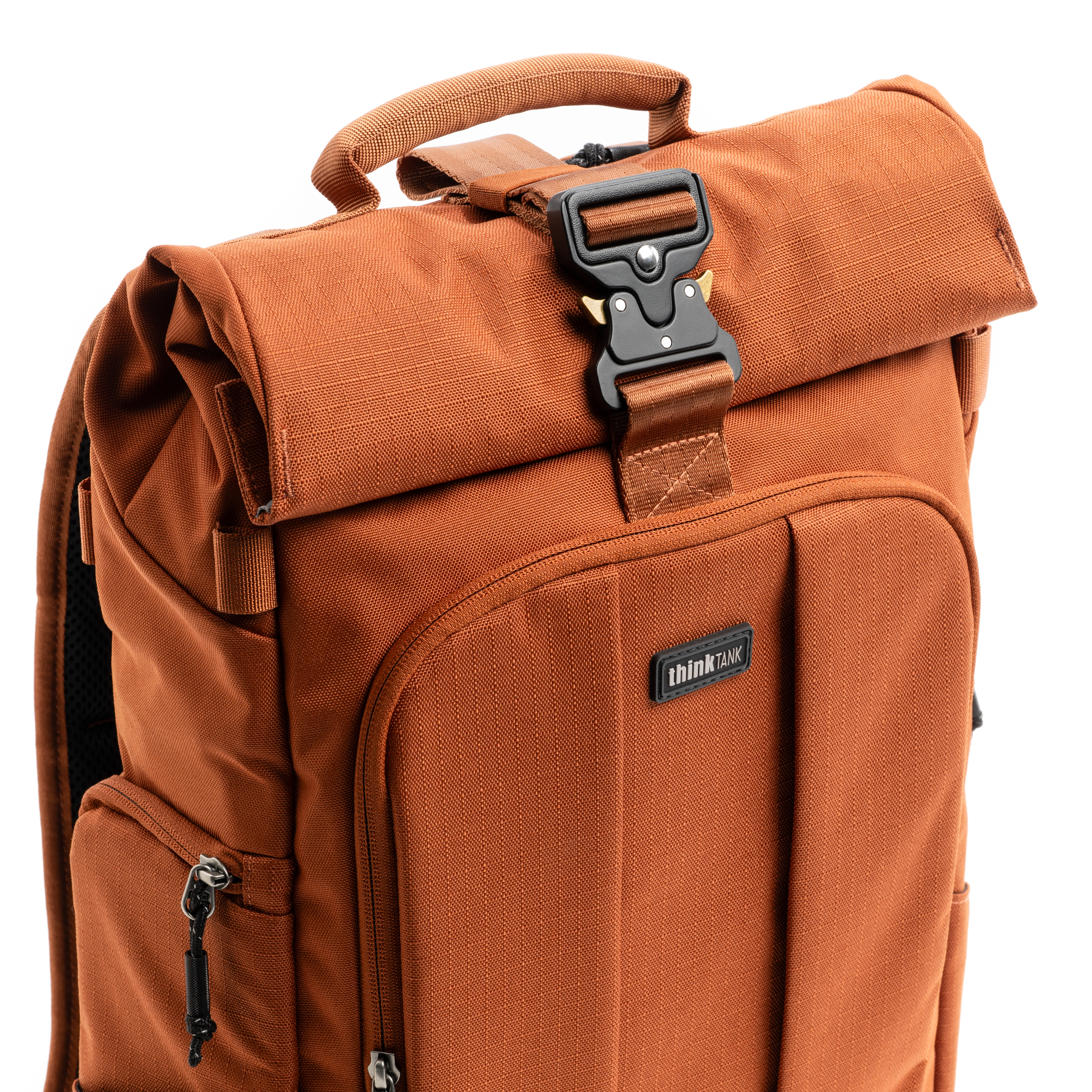 1025401_B.jpg - Think Tank Photo FocusPoint Rolltop Camera Backpack (Urban Rust Orange, 30L) - Image 2