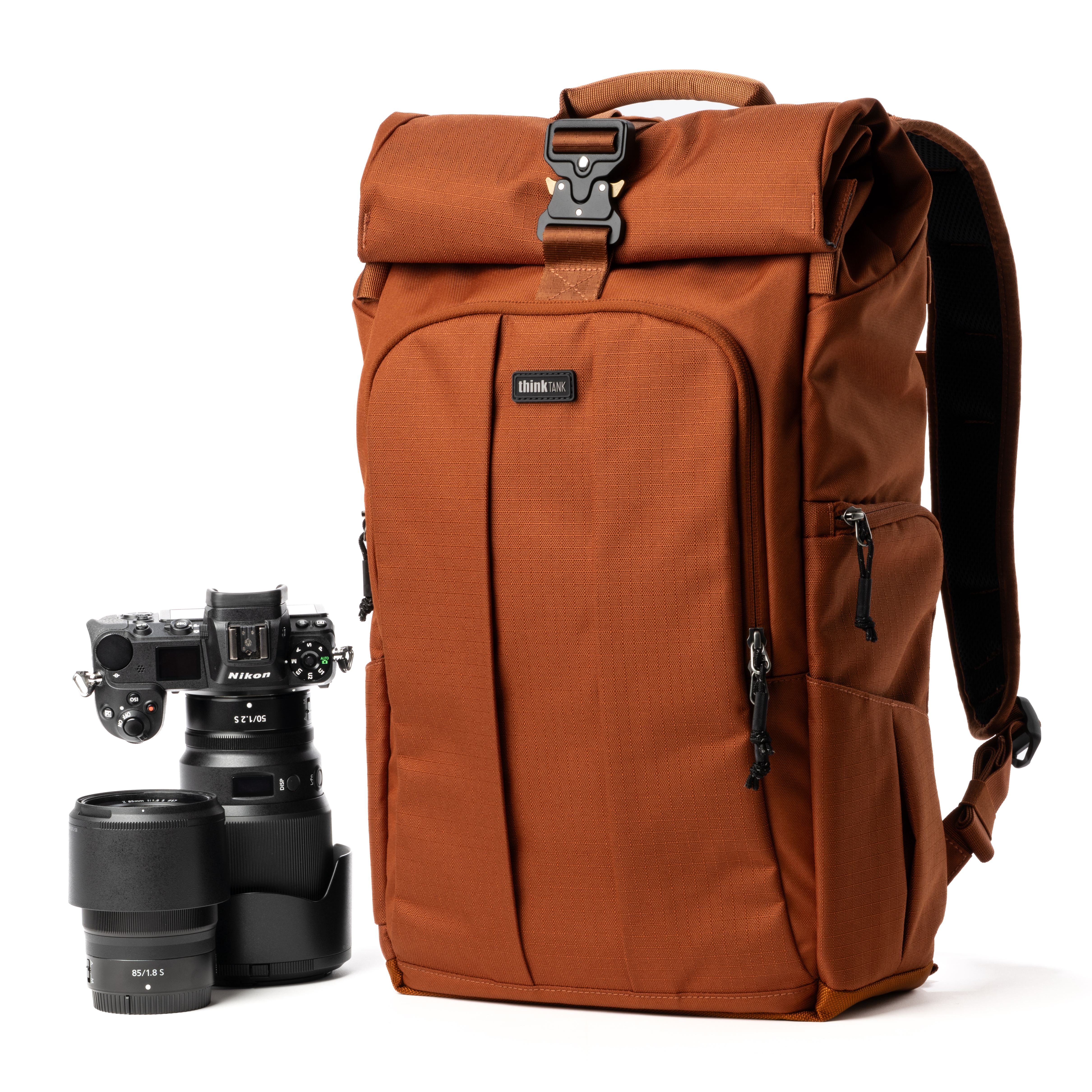 1025401_C.jpg - Think Tank Photo FocusPoint Rolltop Camera Backpack (Urban Rust Orange, 30L) - Thumbnail 3