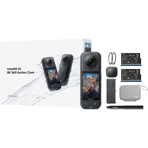 1025501_A.jpg - Insta360 X5 360 8K Camera Essential Bundle - Image 1