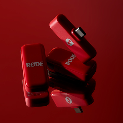 1025511_A.jpg - RODE Wireless Micro 2-Person Wireless Microphone USB-C Connector 2.4 GHz Red - Image 1