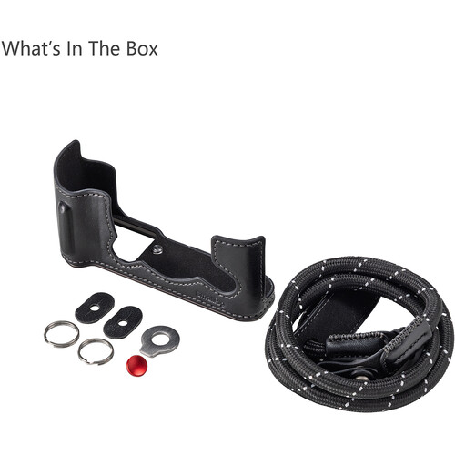 1025741_A.jpg - SmallRig Leather Half Case Kit for FUJIFILM X-T30 III Black 5669 - Image 1