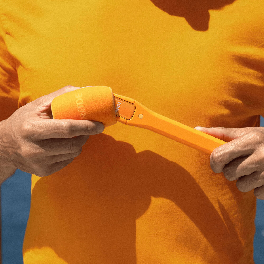 1025801_B.jpg - RODE Interview Micro Handheld Mic Adapter for Wireless Micro Transmitter Orange - Thumbnail 2