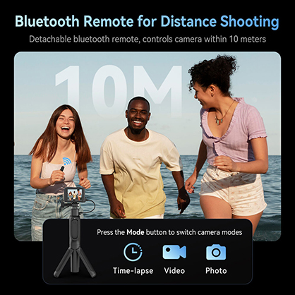 1025901_B.jpg - Telesin Shorty Remote Control Tripod/Selfie Stick for HERO13/12/11/10/9/MAX - Image 2