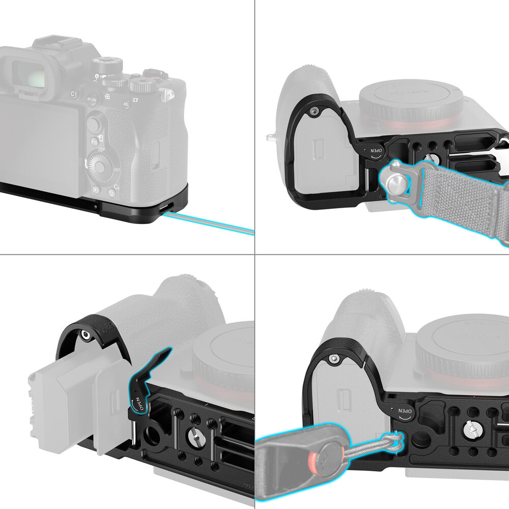 1026711_B.jpg - SmallRig Mount Plate for Sony a7R VI 6705 - Image 2