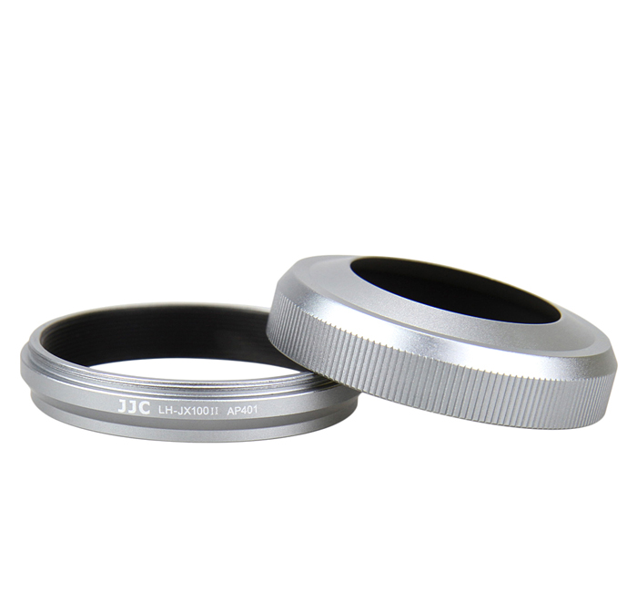 1026831.jpg - JJC Round Lens Hood for Fujifilm Fuji X100 VI Silver - Thumbnail