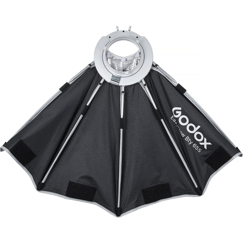 1026981_D.jpg - Godox EazyFlow Bty 65S Collapsible Beauty Dish (Black/Silver, 65cm) - Image 4