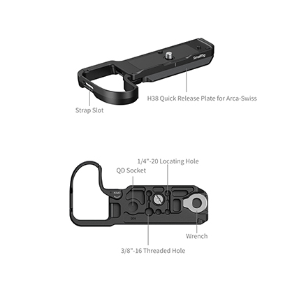 1027061_A.jpg - SmallRig Bottom Mount Plate for Nikon Z5IIC (Black) 6695 - Image 1