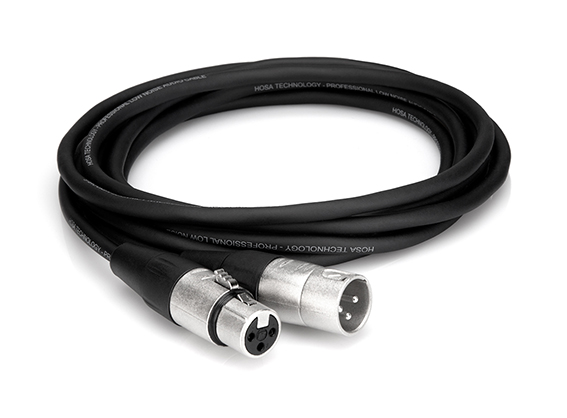 Hosa 1.5ft XLR3F to XLR3M audio cable