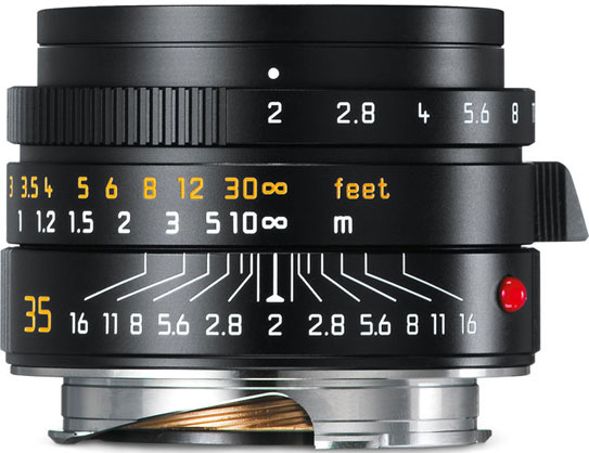Leica Summicron-M 35mm f/2 ASPH Lens Black