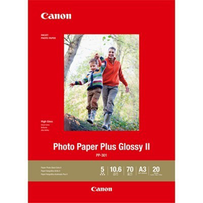 Canon PP-301 Glossy II Photo Paper Plus A3 - 20pk - Best Available Image