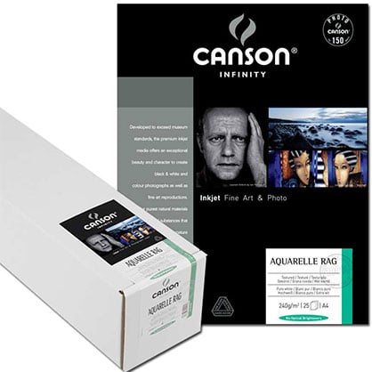 Canson Aquarelle Rag 240gsm 610mmX15.2m roll