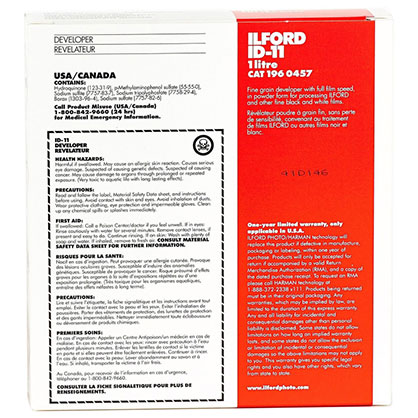 Best image for ILFORD ID11 DEVELOPER 1L (POWDER)