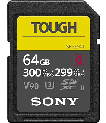Best image for Sony 64GB SF-G Tough SD UHS-II V90 Card
