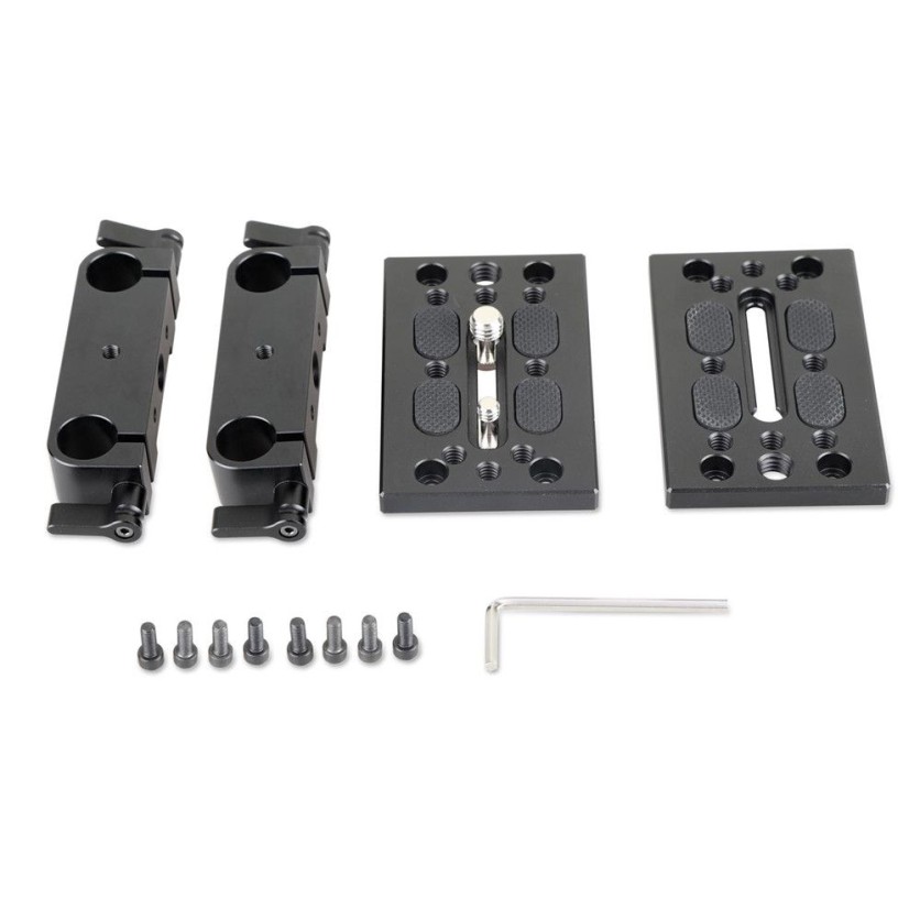 1017282_B.jpg - SmallRig Baseplate with Dual 15mm Rod Clamp - Thumbnail 2