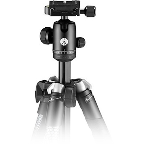 1018272_B.jpg - Manfrotto Element MII Aluminum Tripod with Ball Head (Blue) - Thumbnail 2
