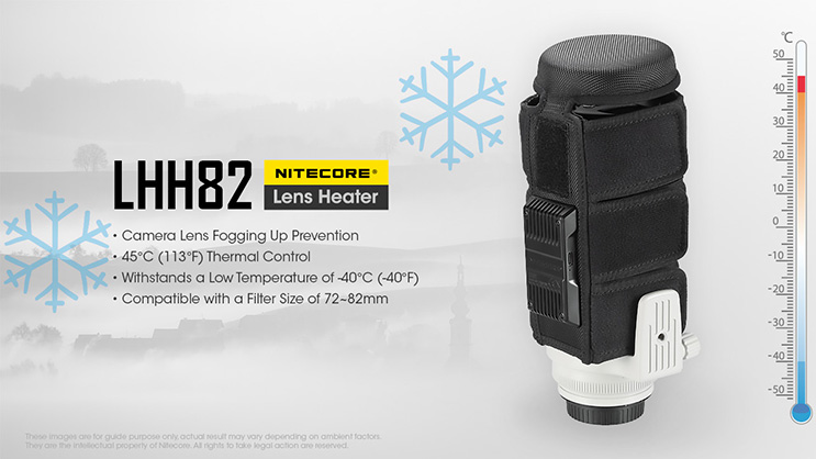 Nitecore LHH82 Full Wrap Around Lens Heater