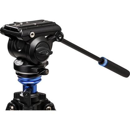 1019102_A.jpg - Benro A2573F Aluminum Single Tube Tripod with S4Pro Fluid Video Head - Image 1