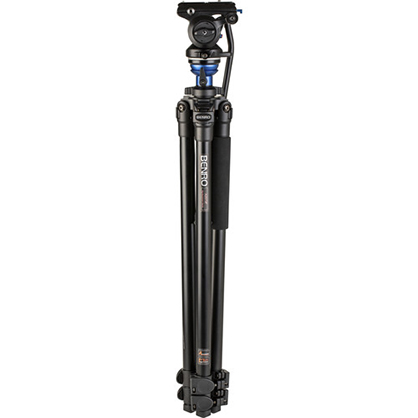 1019102_C.jpg - Benro A2573F Aluminum Single Tube Tripod with S4Pro Fluid Video Head - Thumbnail 3