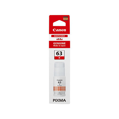 Canon GI-63 Ink Bottle - Red PIXMA MEGATANK - Best Available Image
